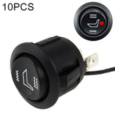 10 PCS Car Seat Cushion Heating Switch, ON-OFF-ON Switch, DC 12V/10A, Heating Switch