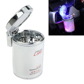 Portable 7 Color LED Light Car Automobile Ashtray Cigarette Holder, Size: 66 x 99 mm, 7 Color LED Light