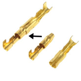 100pcs DIY Crimp Terminal Female to Male Ring Connector, Cable size: 1-2.5mm2 (100pcs in one packaging, the price is for 100pcs), Female to Male