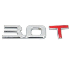 3D Universal Decal Chromed Metal Car Emblem Badge Sticker Car Trailer Gas Displacement Identification, Size: 8.5x2.5 cm, 3.0T, 1.6T, 1.8T, 2.0T, 2.5T, 2.8T