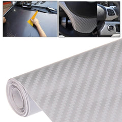 Car Decorative 3D Carbon Fiber PVC Sticker, Size: 127cm x 50cm