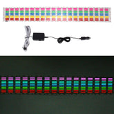 5 Colors Car Music Rhythm Lamp Car Sticker Equalizer with Car Charger, Size: 70cm x 16cm, 70 x 16cm