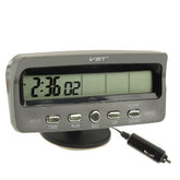 3.6 inch LCD Car Digital Thermometer with Time / Date / Week / Alarm / Car Storage Battery Voltage Display, 3.6 inch Digital Thermometer