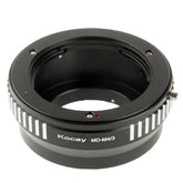 MD Lens to M4/3 Lens Mount Stepping Ring, For Olympus M4/3 (Black)