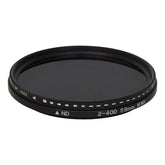 58mm ND Fader Neutral Density Adjustable Variable Filter ND 2 to ND 400 Filter, 58mm