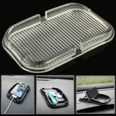 Car Dashboard Anti-skid Magic Sticky Silicone Gel Pad / Holder for iPhone 5 & 5S / iPhone 4 & 4S, 4, For iPhone, Galaxy, Sony, Lenovo, HTC, Huawei, and other Smartphones(Transparent), 7