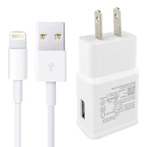 Charger Sync Cable + US Plug Travel Charger for iPad, iPhone, Galaxy, Huawei, Xiaomi, LG, HTC and Other Smart Phones, Rechargeable Devices, US Plug