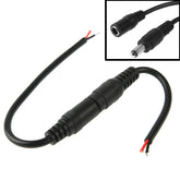 5.5 x 2.1mm DC Power Female Barrel to Male Barrel Connector Adaptor for LED Light Controller, Length: 20cm, S-LED-7566B, S-LED-7566W