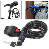 Copper Cable Security Bicycle Lock Set, With Bicycle Lock Key