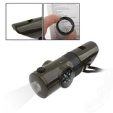 7 in 1 (Survival Whistle / Compass / Thermometer / LED Light / Magnifier / Retroreflector / String), 7 in 1 Survival Whistle