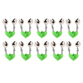 10 PCS Fishing Accessory Twin Bells Clip On Fishing Rod Fishing Bait Alarm, Random Color Delivery, Fishing Bait Alarm