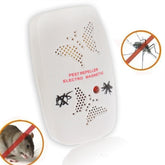 Ultrasonic Electronics Insecticide with Two Steps of Adjustable, White (EU Plug), EU Plug White, EU Plug pink