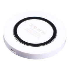 Universal QI Standard Round Wireless Charging Pad (White + Red), White + Black, Black + Blue, Black + Red, White, Black + White, Black + Orange, Grey+Black, White + Red