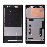 Front Housing with Adhesive Sticker for Sony Xperia T2 Ultra, For Xperia T2 Ultra(Black)