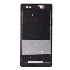 Front Housing with Adhesive Sticker for Sony Xperia T2 Ultra, For Xperia T2 Ultra(Black)