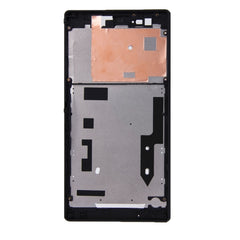 Front Housing with Adhesive Sticker for Sony Xperia T2 Ultra, For Xperia T2 Ultra(Black)