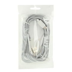 Nylon Netting Style Micro 5 Pin USB Data Transfer / Charge Cable, Length: 3m