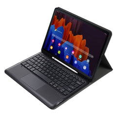 A970B-A Splittable Bluetooth Keyboard Leather Tablet Case for Samsung Galaxy Tab S7 FE T730 T736 & S7+ T970 T975, with Touchpad & Pen Slot & & Holder