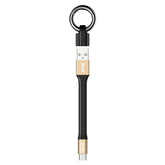 IVON CA90 3.1A Max USB to USB-C / Type-C Portable Data Cable with Ring, Length: 14.5cm, Type-C