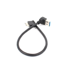 2 PCS USB 3.0 Upper Elbow Male to Micro USB 3.0 Elbow Charging Data Cable, Cable Length: 27cm, Upper Elbow