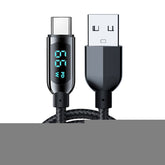 Mutural Li-CC003 1.2m 66W Digital Display USB to Type-C Charging Data Cable, USB to Type-C