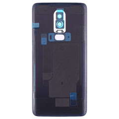 For OnePlus 6 Frosted Battery Back Cover with Camera Lens Frame, For OnePlus 6 (Frosted Black)