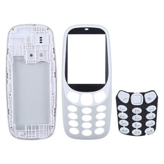 Full Assembly Housing Cover with Keyboard for Nokia 3310, For 3310(Grey), For Nokia 3310