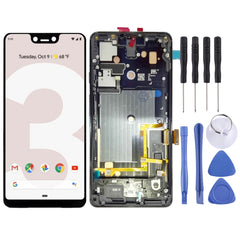 LCD Screen and Digitizer Full Assembly with Frame for Google Pixel 3 XL, For Google Pixel 3 XL with Frame