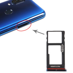 SIM Card Tray + Micro SD Card Tray for Motorola Moto One Vision / P50, For Motorola Moto One Vision