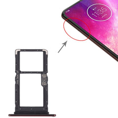 SIM Card Tray + SIM Card Tray / Micro SD Card Tray for Motorola One Hyper XT2027 XT2027-1, For Motorola One Hyper