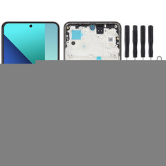 For Xiaomi Redmi Note 13 4G Original AMOLED Material LCD Screen Digitizer Full Assembly with Frame, For Xiaomi Redmi Note 13 4G(Original)