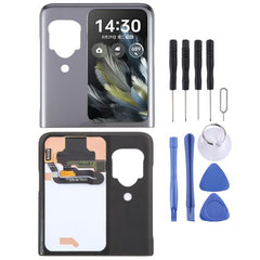Original LCD Secondary Screen with Digitizer Full Assembly, For OPPO Find N3 Flip (Original LCD Secondary)