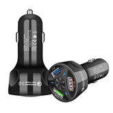 QC3.0 3 USB 35W High Power Vehicle Charger / Mobile Phone Tablet Universal Vehicle Charger