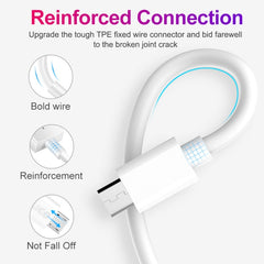 XJ-020 2A USB Male to Micro USB Male Interface Charge Cable, Length: 1m, Micro USB