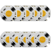 COB LED Light Chip AC 220V LED Bulb Light Intelligent IC Driver Bulb Light DIY Spotlight Downlight Chip Outdoor Flood Light, 10 pcs