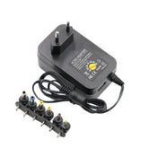 3V 4.5V 5V 6V 7.5V 9V 12V 2A 2.5A AC DC Adapter Adjustable Power Adapter Universal Charger Power Supply 30W, EU Plug, US Plug