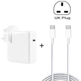 30W USB-C / Type-C Laptop Portable Power Adapter with 1.8m USB-C / Type-C to USB-C / Type-C Charging Cable,, 30W UK Plug, 30W AU Plug, 30W US Plug, 30W EU Plug