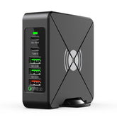 PD-75 Desktop PD Type-C USB QC 3.0 Fast Mobile Phone Charging Station Wireless Charger, PD-75