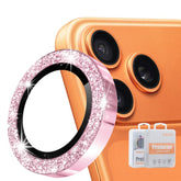 ENKAY Hat-Prince Glitter Rear Lens Aluminium Alloy Tempered Glass Film, For iPhone 17 Pro / 17 Pro Max, For iPhone 17
