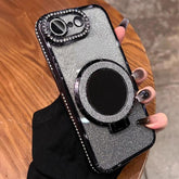 Rhinestone Mirror Glitter MagSafe TPU Phone Case, For iPhone 17e / 16e, For iPhone 17 Pro Max