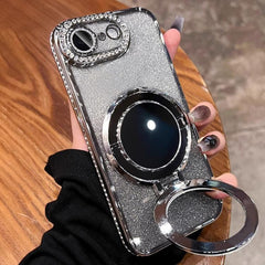 Rhinestone Mirror Glitter MagSafe TPU Phone Case, For iPhone 17e / 16e, For iPhone 17 Pro Max
