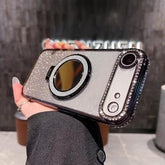 Rhinestone Mirror Glitter MagSafe TPU Phone Case, For iPhone Air, For iPhone 16 Pro Max