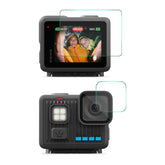 ENKAY 0.2mm 9H Tempered Glass Screen Protector Front & Back Camera Film, For GoPro LIT HERO, For GoPro HERO13 Black