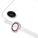 ENKAY Hat-Prince Glitter Rear Camera Lens Aluminium Alloy Ring Tempered Glass Film, For iPhone 17e / 16e