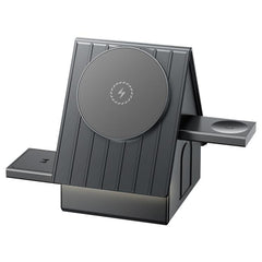 G68 15W Desktop Magnetic Charging Dock 3 in 1 Wireless Charger for Watch / Phone / Earbuds, G68