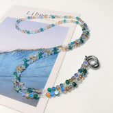 Crystal Pearl Mobile Phone Long Chain