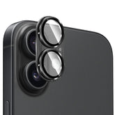 ENKAY Anti-reflection Camera Lens Brushed Aluminium Alloy Tempered Glass Film, For iPhone 17