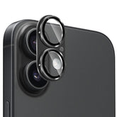 ENKAY Anti-reflection Camera Lens Frosted Armor Aluminium Alloy Tempered Glass Film, For iPhone 17