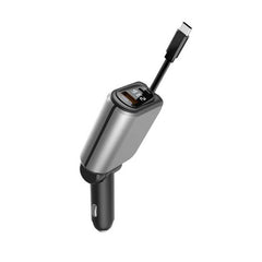 A25 QC3.0 / PD36W Fast Car Phone Charger with Cable, A25 (White), A25 (Black), A25 (Grey)
