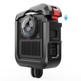 Aluminum Alloy Camera Cage Protection Frame with Dual Cold Shoes, For GoPro MAX2 Aluminum Alloy Cage